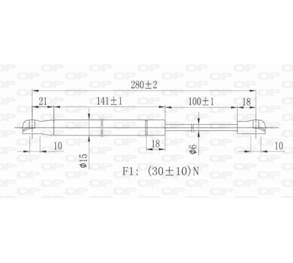 Molla A Gas Portellone posteriore destro/Sinistro per Mercedes Clk (W209) GSR6204.00 - 80-GSR6204.00 - 80-GSR6204.00