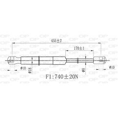 Molla A Gas Portellone posteriore destro/Sinistro per Renault Twingo GSR6476.00 - 80-GSR6476.00 - 80-GSR6476.00