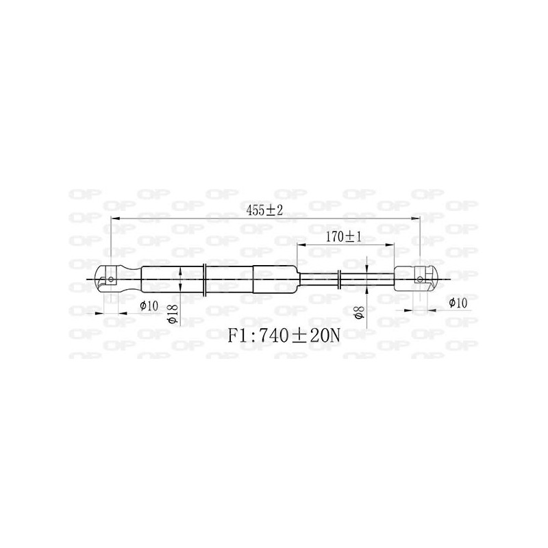 Molla A Gas Portellone posteriore destro/Sinistro per Renault Twingo GSR6476.00
