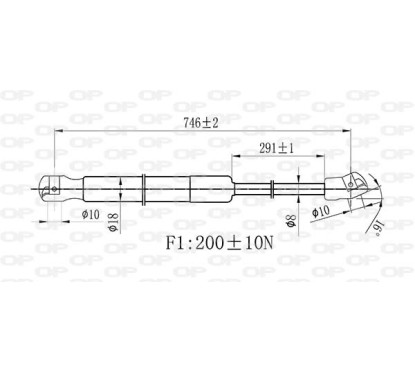 Molla A Gas Cofano anteriore destro per Audi A3 (8V1) e A3 (8VK) GSR6524.01 - 80-GSR6524.01 - 80-GSR6524.01