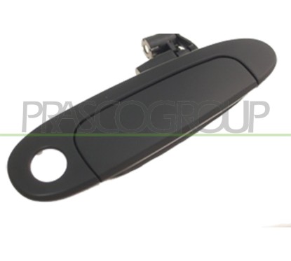 Maniglia Esterna anteriore sinistro-Nero/Liscia-Con Foro Nott per Toyota Yaris e Yaris Verso TY3208001