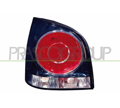 Fanale posteriore sinistro Nero-Senza Portalampada per Volkswagen Polo VG0224164