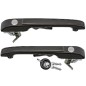 Coppia Maniglie Porte Esterne Anteriori destro+Sinistro Nera (Con Chiave) per Volkswagen Golf (II) e Polo AL8075013