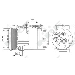 Compressore Ford 32250 - 32-32250 - 32-32250