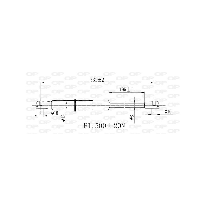 Molla A Gas destro/Sinistro Portellone per Volkswagen Golf (VII), Golf (VII) Gti-Gtd e Golf (VII.2) e altri modelli VG4009055