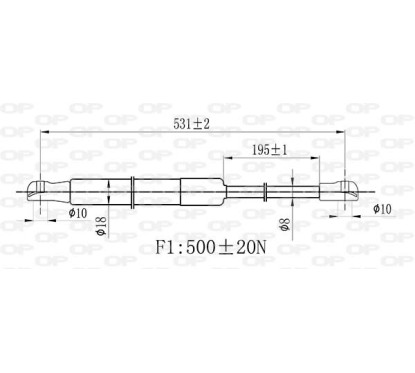 Molla A Gas destro/Sinistro Portellone per Volkswagen Golf (VII), Golf (VII) Gti-Gtd e Golf (VII.2) e altri modelli
