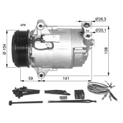 Compressore Opel 32427 - 32-32427 - 32-32427
