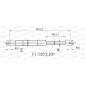 Molla A Gas destro/Sinistro Portellone posteriore (520N per Volkswagen Golf (VII), Golf (VII) Gti-Gtd e Golf (VIII) VG4509055