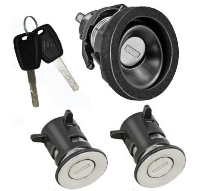 Kit Boccole Porte Anteriori + Portellone (Con Chiavi Uguali) (3 Porte) per Fiat Punto (188) e Punto (3 Porte) (188) AL85109