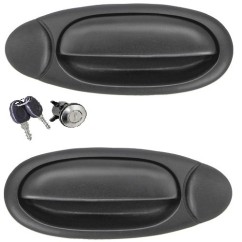 Coppia Maniglie Porte Esterne anteriore destro/Sinistro + Portellone (Con Chiavi Uguali) per Fiat Multipla (186) AL85113 -
