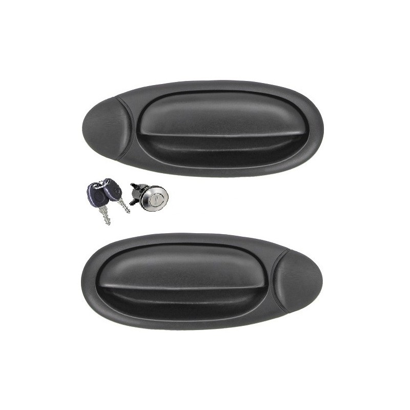 Coppia Maniglie Porte Esterne anteriore destro/Sinistro + Portellone (Con Chiavi Uguali) per Fiat Multipla (186) AL85113