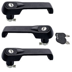 Coppia 2 Maniglie Porta Esterne + 1 Portellone (Con Chiavi) (3 Pz) per Fiat Fiorino AL8599 - 31-AL8599 - 31-AL8599