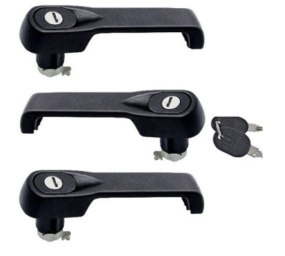 Coppia 2 Maniglie Porta Esterne + 1 Portellone (Con Chiavi) (3 Pz) per Fiat Fiorino AL8599 - 31-AL8599 - 31-AL8599