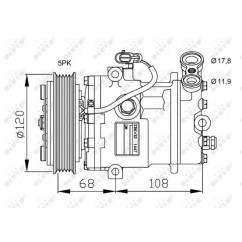 Compressore Opel 32775 - 32-32775 - 32-32775
