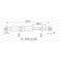 Molla A Gas destro/Sinistro Portellone posteriore (870N L.720MM) per Volkswagen Caddy VG9049055