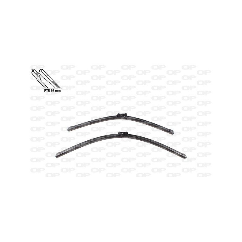 Coppia Spazzole Twin Perfect 26''-21''/660-533MM per Audi A6 (9**), A7 e Land Rover Evoque e altri modelli WBT9031.00