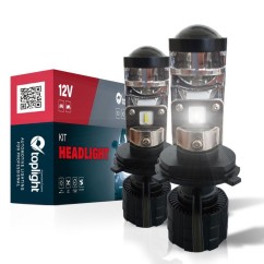 Kit Headlight H4 con Lenticolare in Testa (Conf.2 Pz) 417804