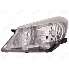 Proiettore destro (H4) (C/Cromato) (Cornice Grigia) dal 2011 per Toyota Yaris 327004752 - 30-327004752 - 30-327004752