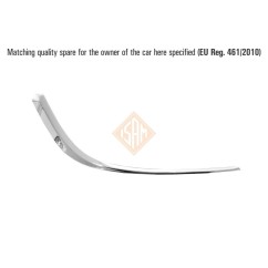Profilo Cromato Griglia Fendi destro Astra dal 2012 per Opel Astra J 0742703 - 51-0742703 - 51-0742703