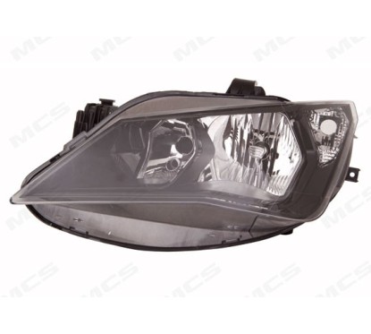 Proiettore sinistro (C/Nero) (H7+H7) Ibiza dal 2012 per Seat Ibiza Fr e Ibiza VI 327004909