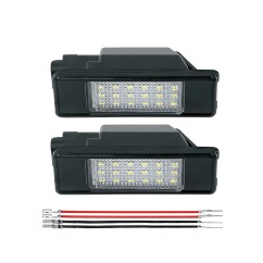 Fanale Luce Targa Led (Conf. 2PZ) per Citroen C2, C3 Pluriel e C4 e altri modelli 701015