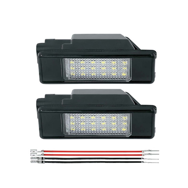 Fanale Luce Targa Led (Conf. 2PZ) per Citroen C2, C3 Pluriel e C4 e altri modelli 701015