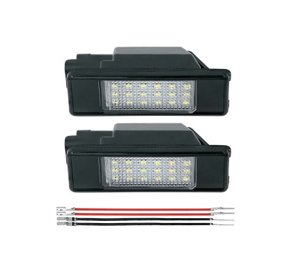 Fanale Luce Targa Led (Conf. 2PZ) per Citroen C2, C3 Pluriel e C4 e altri modelli 701015 - 83-701015 - 83-701015