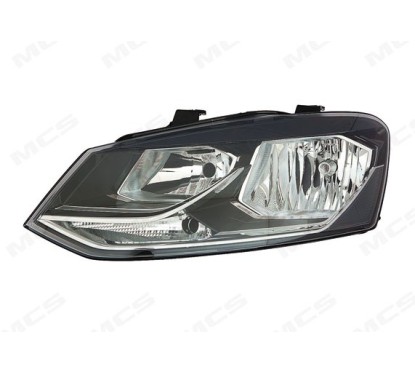 Proiettore sinistro (H7+H7) (C/Nero) (Mod. Comfortline/Highline) Volkswagen Polo dal 2014 327005223