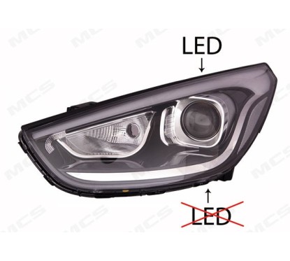 Proiettore destro (Xenon) (Led) (C/Nero) Hyundai IX35 2013- 327005234