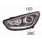 Proiettore destro (Xenon) (Led) (C/Nero) Hyundai IX35 2013- 327005234