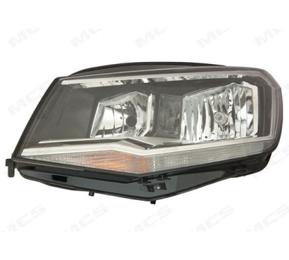 Sinistra,Proiettore,Elettrico, con motore, Nero, H per Volkswagen Caddy 327005743