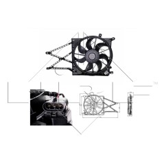 Ventola Radiatore Opel 47015 - 32-47015 - 32-47015