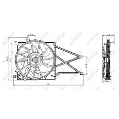 Ventola Radiatore Opel 47015 - 32-47015 - 32-47015