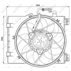 Ventola Radiatore Opel 47063 - 32-47063 - 32-47063