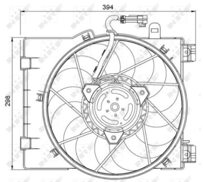 Ventola Radiatore Opel 47063