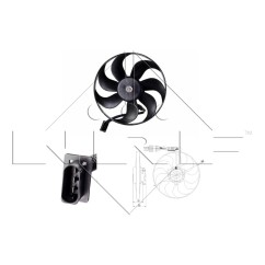 Ventola Radiatore Seat 47064 - 32-47064 - 32-47064