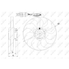 Ventola Radiatore Seat 47064 - 32-47064 - 32-47064