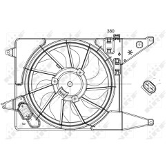 Ventola Radiatore Dacia 47225 - 32-47225 - 32-47225