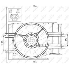 Ventola Radiatore Nissan 47472 - 32-47472 - 32-47472