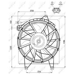Ventola Radiatore Hyundai 47499 - 32-47499 - 32-47499