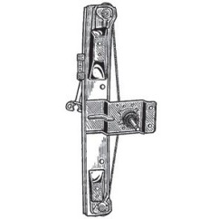 Alz.manuale.posteriore destro (5P) Corsa dal 2006 per Opel Corsa D e Corsa E OP902R - 31-OP902R - 31-OP902R