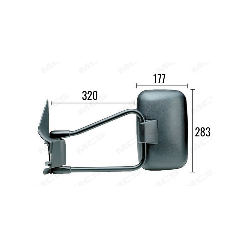 Sinistra,Completo,Manuale, Convesso, 320X270X170, 331805