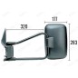 Sinistra,Completo,Manuale, Convesso, 320X270X170, 331805