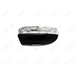 Calotta sinistro (Nera) (Inferiore) C/Fanale+L.cortesia per Volkswagen Golf (VI), Golf (VI) Gti-Gtd e Touran 333015 -