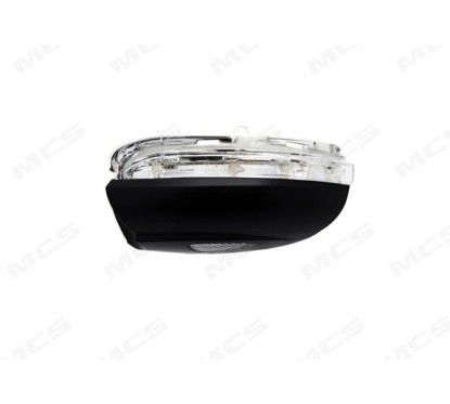 Calotta sinistro (Nera) (Inferiore) C/Fanale+L.cortesia per Volkswagen Golf (VI), Golf (VI) Gti-Gtd e Touran 333015