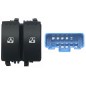 Blocco Porta anteriore sinistro (Connettore Blu) (10 Pin) per Renault Megane e Scenic-Grand Scenic RNB76006