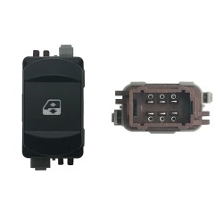 Interruttore Porta anteriore destro (6 Pin) per Renault Megane RNI76007 - 31-RNI76007 - 31-RNI76007