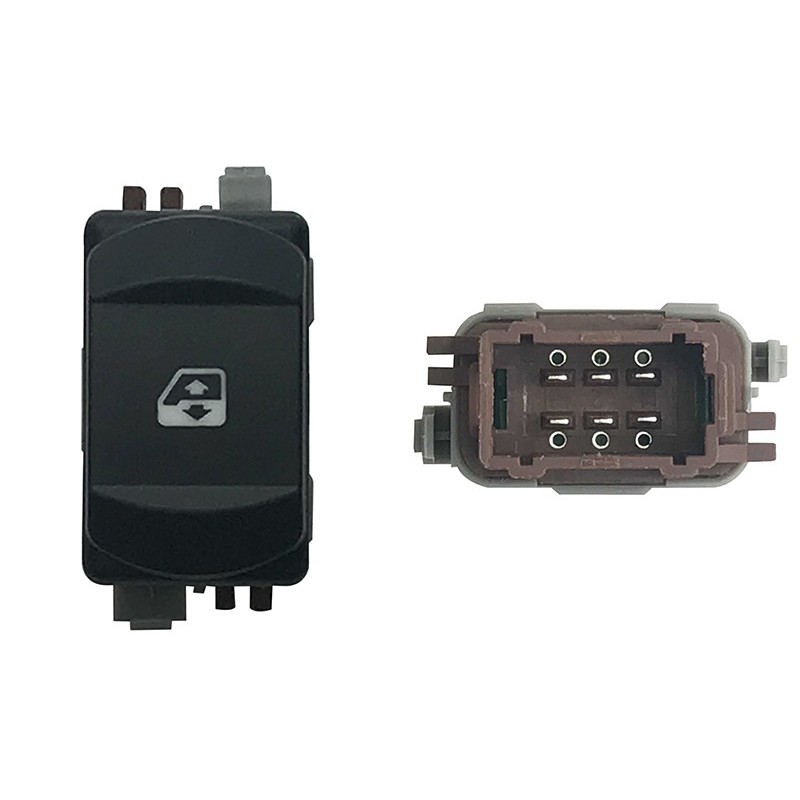 Interruttore Porta anteriore destro (6 Pin) per Renault Megane RNI76007