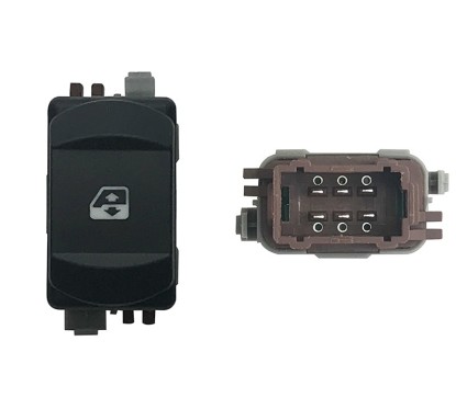 Interruttore Porta anteriore destro (6 Pin) per Renault Megane RNI76007 - 31-RNI76007 - 31-RNI76007