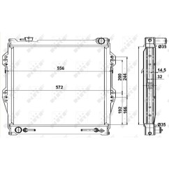 Radiatore Toyota 52091 - 32-52091 - 32-52091